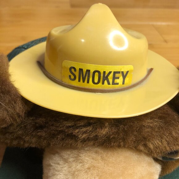 Vintage 1983 Smokey Bear Plush Trucker Mesh Baseball Hat Cap Snapback 80s USA - Picture 10 of 10